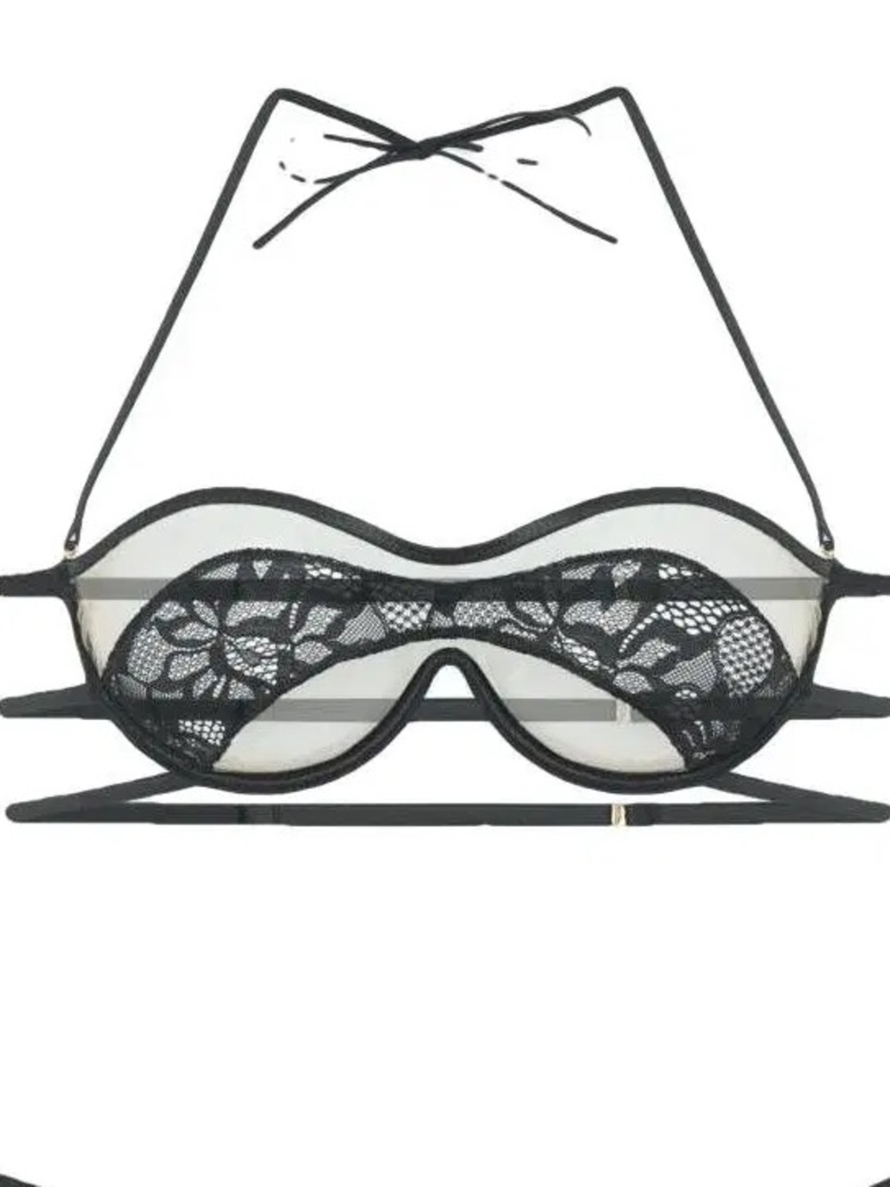 God Save Queens Black Lace Underwire Bralette